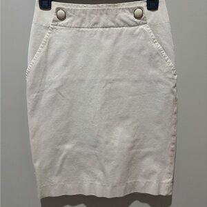 Banana Republic Cream Pencil Skirt